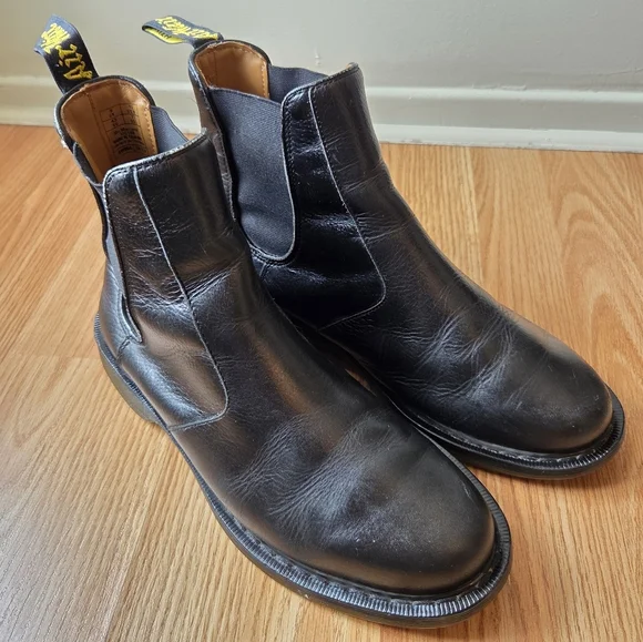 Dr. Martens Men's Victor New Nova Black Boho Chelsea Casual Ankle Boots Size 10 - Picture 9 of 16